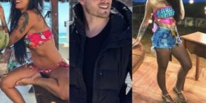 Marina Ferrari, Boca Rosa da Globo  e Gabriel fizeram ménage
