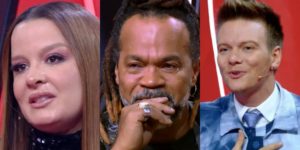 Jurados do The Voice Kids se emocionaram no palco da Globo- Foto: Montagem/TV Foco