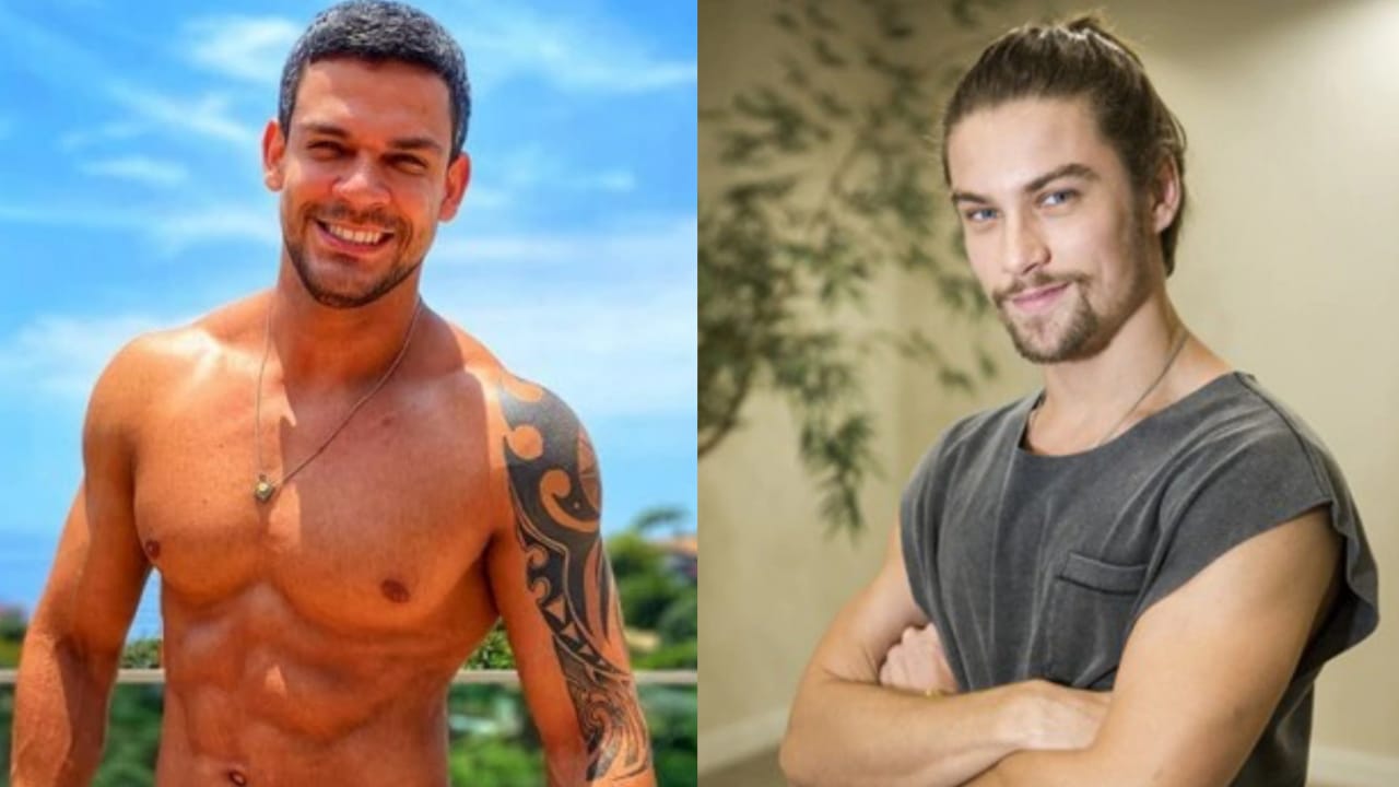 Caique Aguiar e Raphael Sander estão confirmados em Ilha Record (Foto: Reprodução/Montagem)