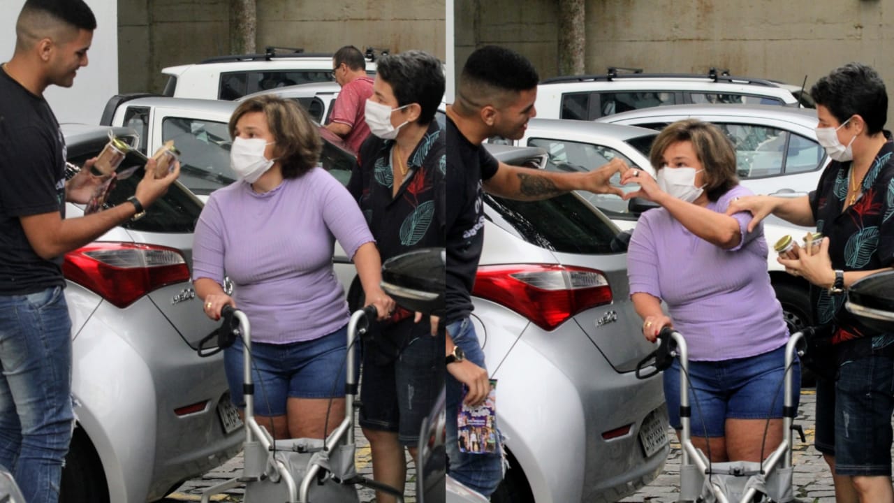 Fã de Claudia Rodrigues viajou do Ceará para presenteá-la (Foto: Reprodução/Montagem)