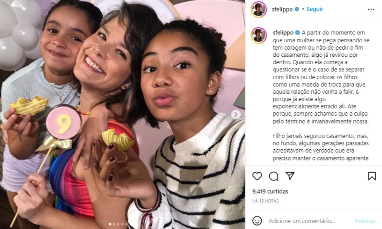 Samara Felippo faz desabafo nas redes sociais (Foto: Reprodução/Instagram)