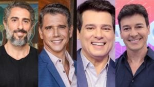 Descubra com quem os famosos apresentadores são casados (Foto: Reprodução/Montagem)