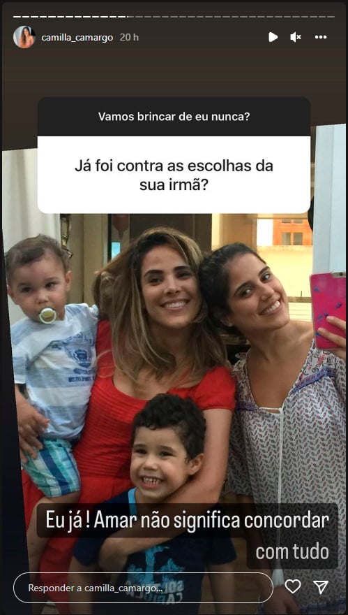Camilla fala de Wanessa (Foto: Reprodução)