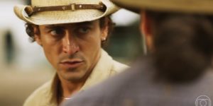 Jove em cena da novela Pantanal (Foto: Reprodução/Globo)