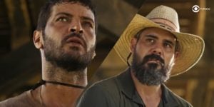 Levi e Alcides em Pantanal (Foto: Montagem/Thais Teles/Reprodução/Globo)