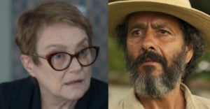 Mariana (Selma Egrei) pedirá abrigo a José Leôncio (Marcos Palmeira) em Pantanal (Foto: Reprodução / Globo)