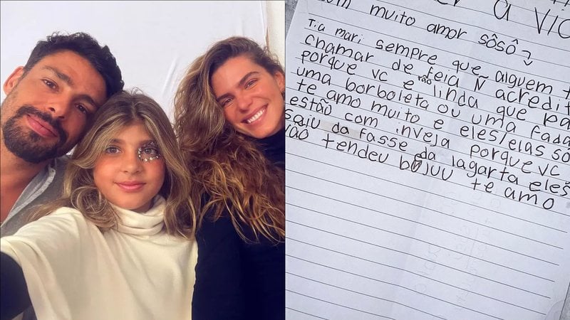 Mariana Goldfarb compartilhou carta da enteada com os seguidores (Imagem: Reprodução)