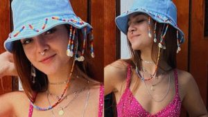 Mel Maia choca ao puxar biquíni e mostrar detalhes da virilha em foto (reprodução: Instagram)