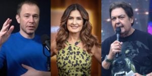 Tiago Leifert, Fátima Bernardes e Faustão tiveram saídas desmentidas (Foto: Reprodução/YouTube/TV Globo/Band)