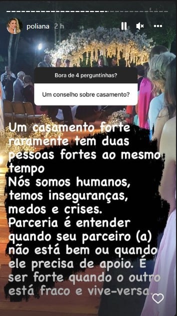 Poliana Rocha expõe casamento - Foto: Reprodução