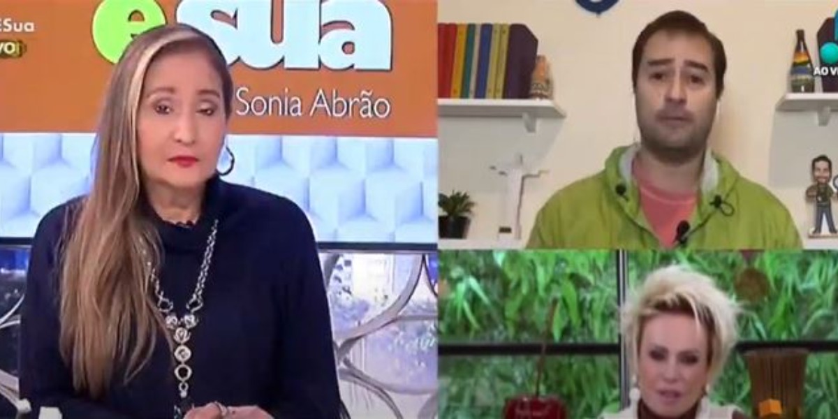 Colunista de Sonia Abrão fez revelação sobre bronca de Ana Maria Braga na Globo (Foto: Reprodução/RedeTV!)