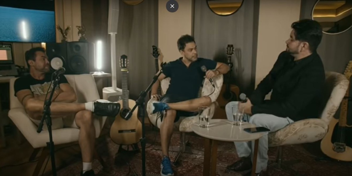 Zezé Di Camargo no podcast "Segunda Voz e CIA" (Foto: Reprodução/YouTube)
