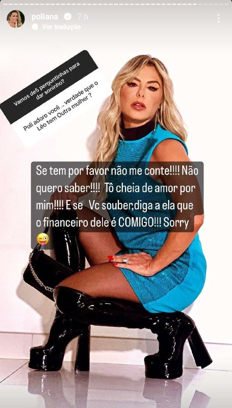 Poliana Rocha falou da fortuna de Leonardo (Foto: Reprodução/ Instagram)