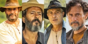 Atores da atual versão de Pantanal (Imagem: Montagem)
