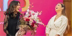 Fátima Bernardes e Patrícia Poeta (Foto: Fábio Rocha/TV Globo)