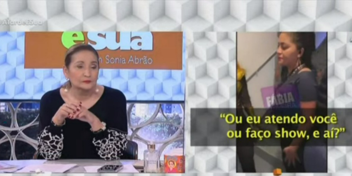 Sonia Abrão se revoltou com atitude da cantora Joelma (Foto: Reprodução/RedeTV!) Sonia Abrão se revoltou com atitude da cantora Joelma (Foto: Reprodução/RedeTV!)