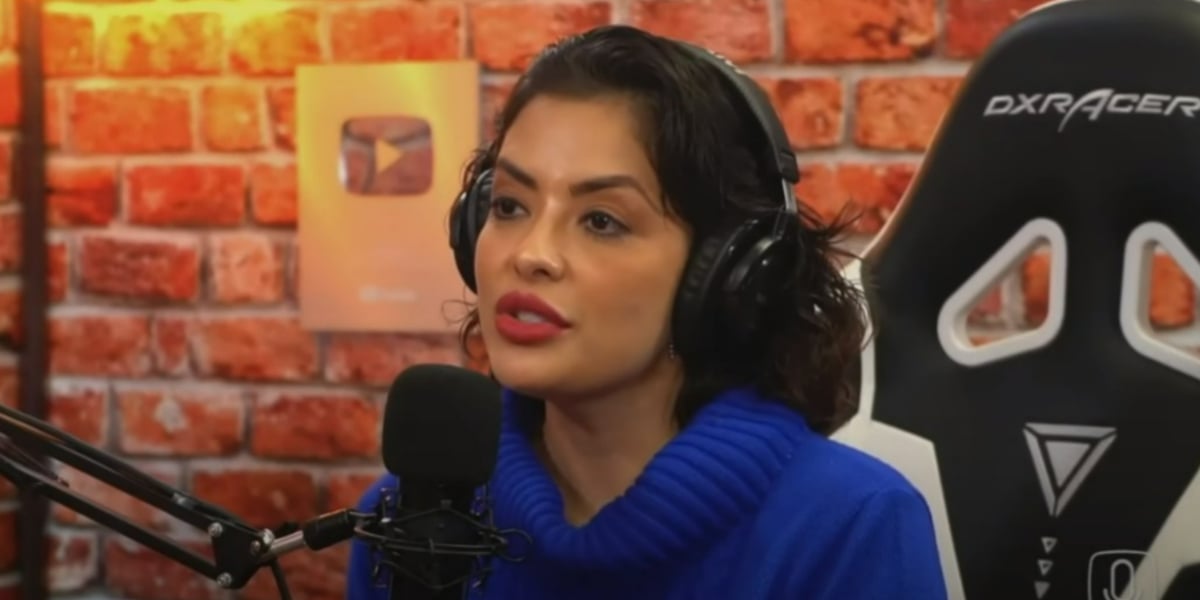Li Martins no "Link Podcast" (Foto: Reprodução/YouTube)