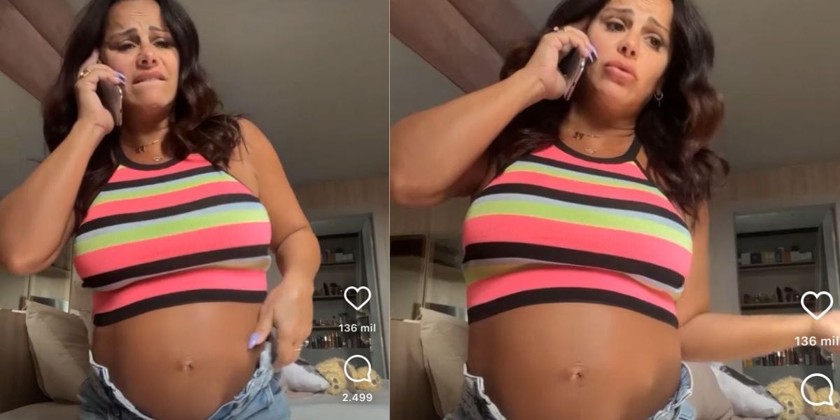 Atriz Viviane Araújo diverte seguidores ao mostrar que não consegue mais utilizar suas roupas - Reprodução Instagram