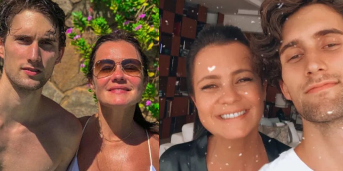 Filho de Adriana Esteves choca pela beleza ao aparecer em clique raro com a mãe 