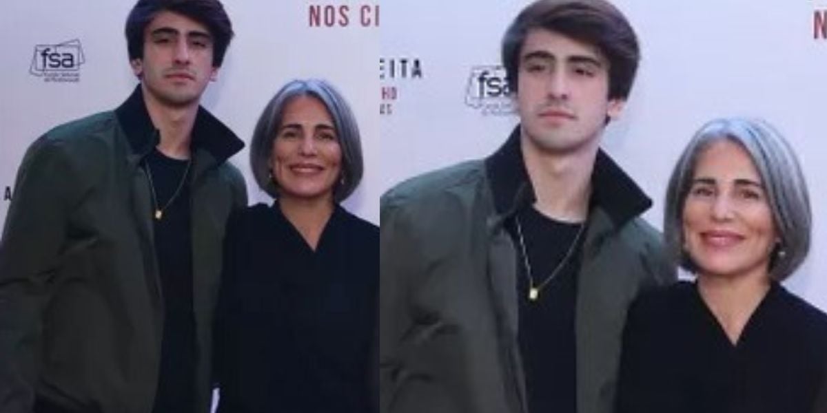 Glória Pires e seu filho Bento Morais - Reprodução