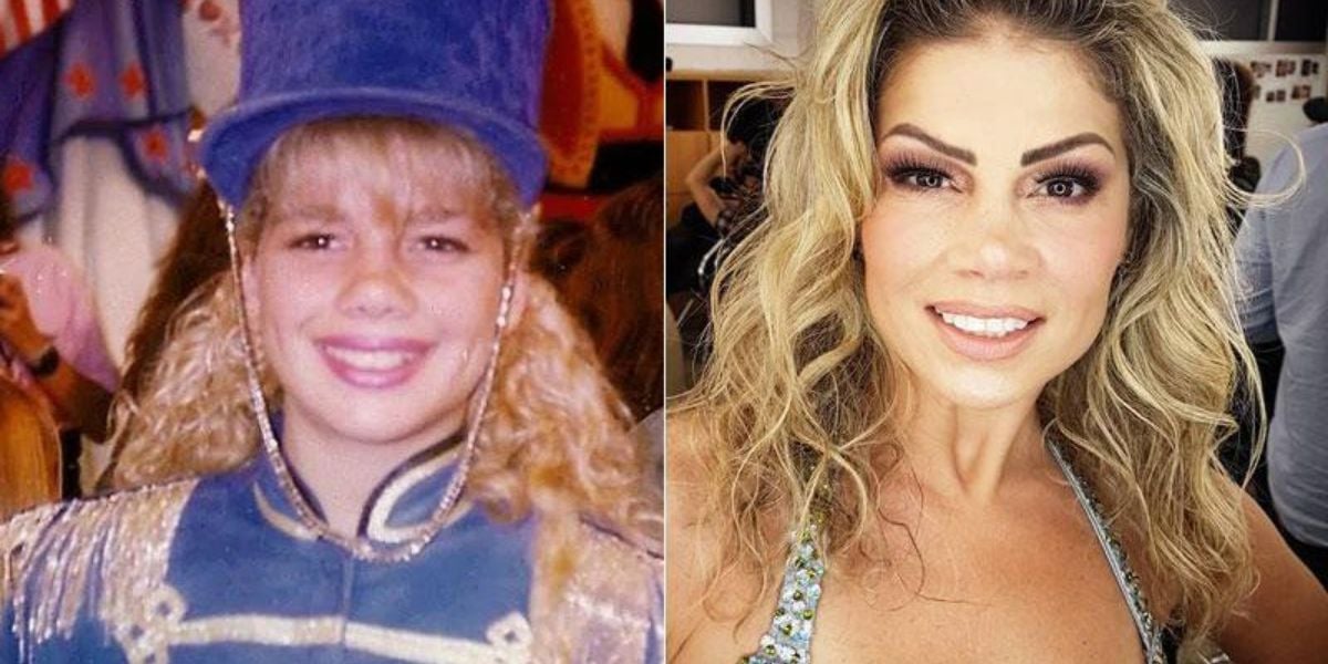 Cátia Paganote como paquita (Reprodução: Montagem TV Foco)