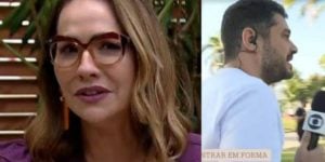 É de Casa: Repórter atrapalha entrevista ao vivo (Foto: Reprodução)