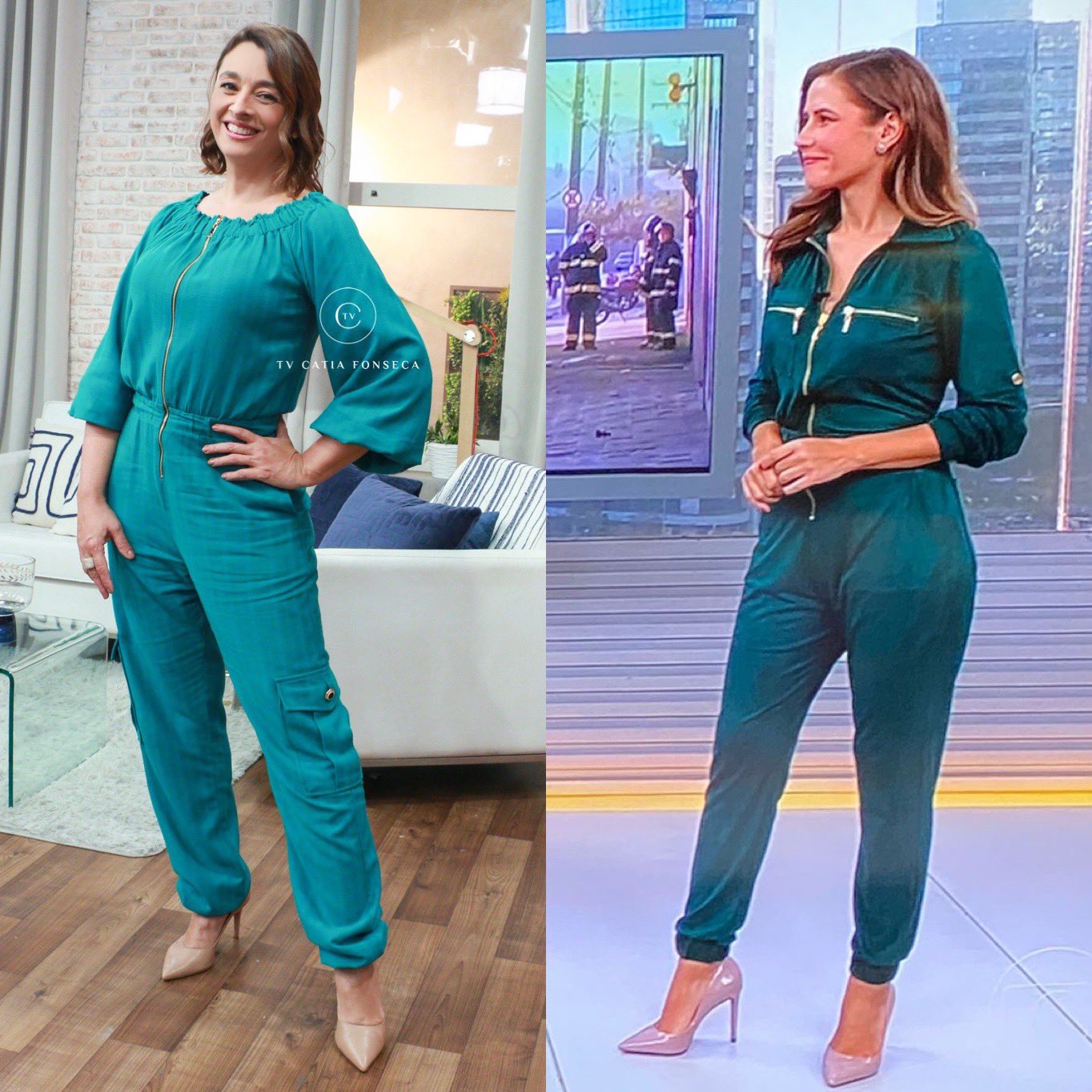 Cátia Fonseca e Thais Luquesi surgiram com a mesma roupa (Foto - Cátia Fonseca)