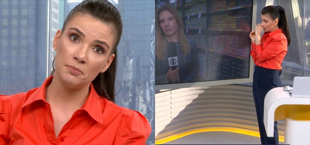 Sabina Simonato se emocionou ao falar sobre a fome infantil no Bom Dia São Paulo