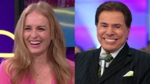 Silvio Santos que Angélica no SBT (Foto: Reprodução/Montagem)