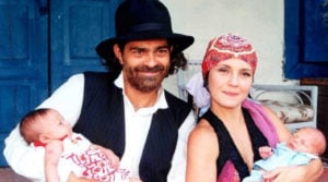 Catarina (Adriana Esteves) e Petruchio (Eduardo Moscovis) em 