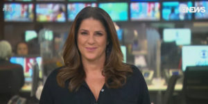 Christiane Pelajo nos estúdios da GloboNews. - Foto: Reprodução / Internet