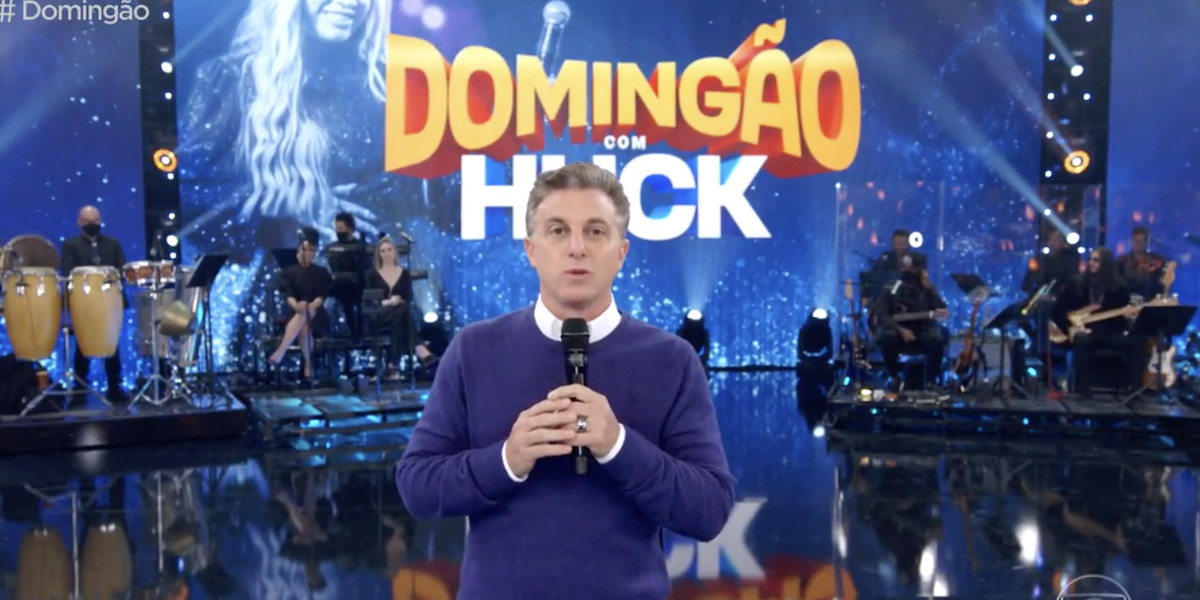Luciano Huck comanda o Domingão, na Globo (Foto: Reprodução)