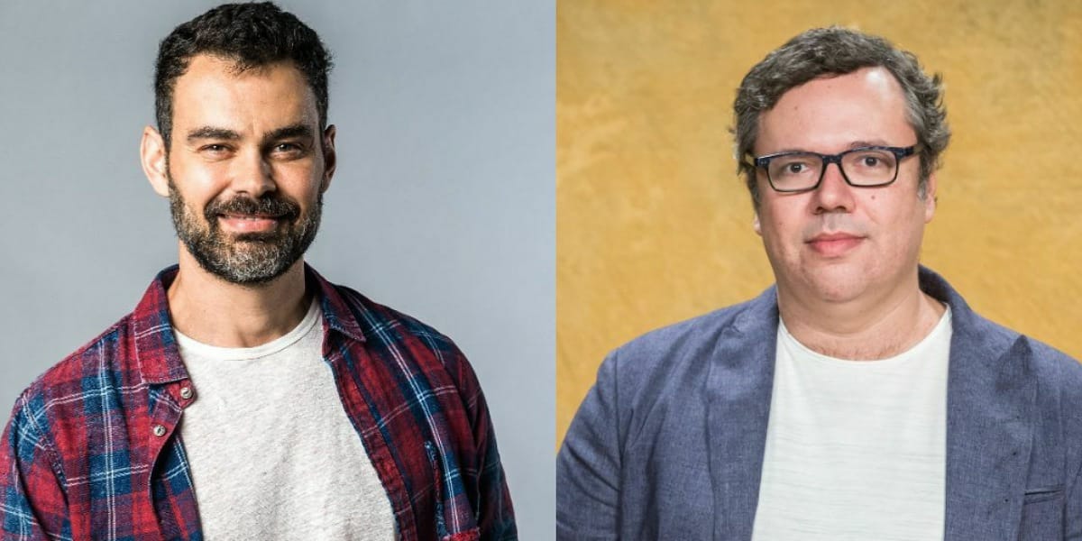 Galã da Globo, Carmo Dalla Vecchia e o marido, o autor João Emanuel Carneiro (Foto: Reprodução)