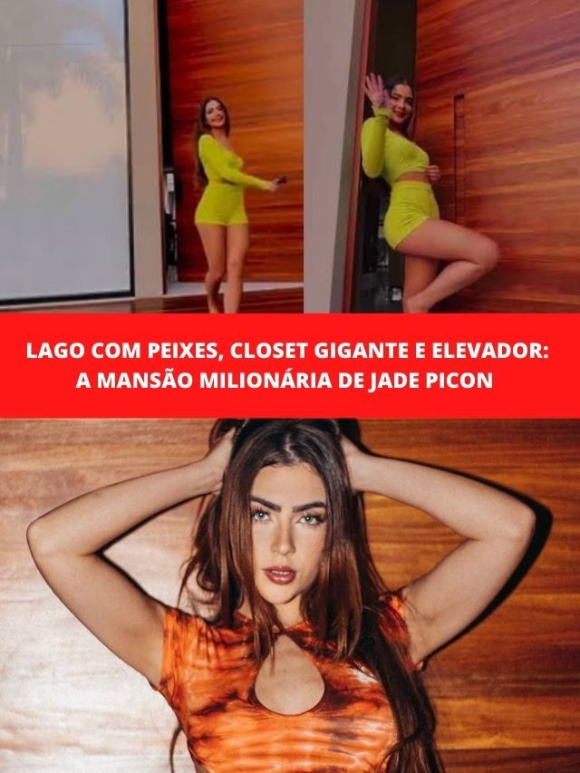 Lago, Closet gigante e elevador: A mansão milionária de Jade Picon