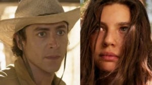 Apesar de brigarem como cão e gato em Pantanal, Juma (Alanis Guillen) e Jove (Jesuíta Barbosa) nasceram um para o outro (Foto: Reprodução / Globo)