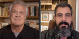 Juliano Cazarré no Conversa com Bial (Foto: Reprodução)