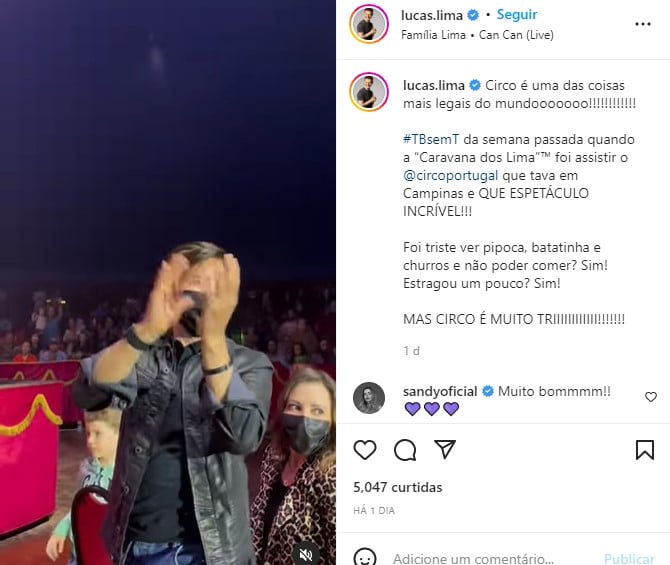 Lucas Lima expõe o que viveu com Xororó - Foto: Reprodução
