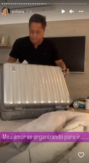 Poliana Rocha flagrou Leonardo saindo de casa (Foto: Reprodução/ Instagram)