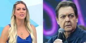 Renata Fan e Faustão (Montagem: TV Foco)