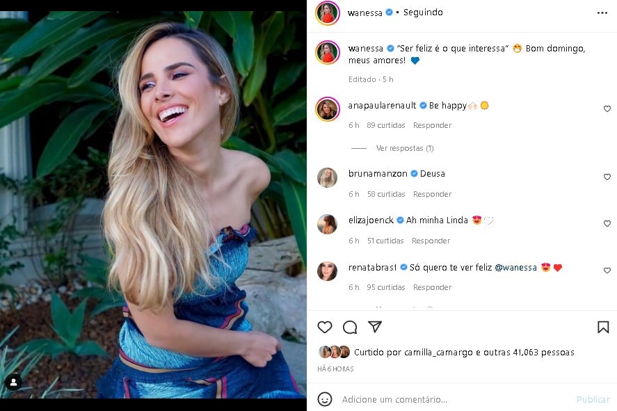Wanessa deixou um recado aos seguidores (Foto: Reprodução/ Instagram)