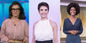 Renata Vasconcellos, Sandra Annenberg e Maju Coutinho (Foto: Divulgação)