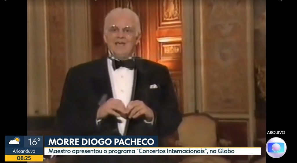 Maestro Diogo Pacheco comandou um programa sobre música clássica na Globo Maestro Diogo Pacheco comandou um programa sobre música clássica na Globo