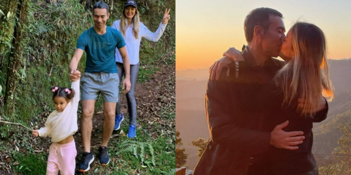 Ticiane Pinheiro e César Tralli com Manu (Foto: Reprodução/Instagram) Ticiane Pinheiro e César Tralli com Manu (Foto: Reprodução/Instagram)