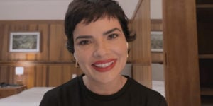 Vanessa Giácomo durante participação no Conversa com Bial (Foto: Divulgação/TV Globo)