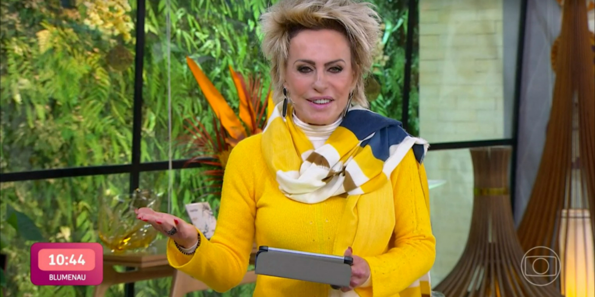 Ana Maria Braga no "Mais Você" (Foto: Reprodução/TV Globo)
