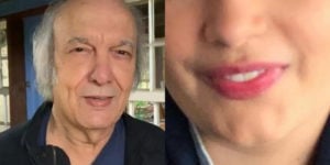 Diferença de idade entre Erasmo Carlos e esposa é de 49 anos (Imagem: Montagem)