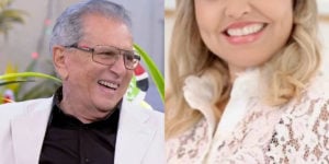 Carlos Alberto de Nóbrega tem esposa novinha e bonita (Imagem: Montagem/TV Foco)