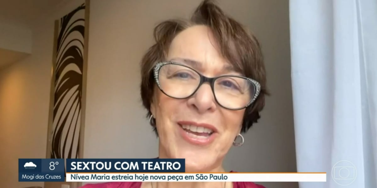 Nívea Maria manda recado no SPTV da Globo