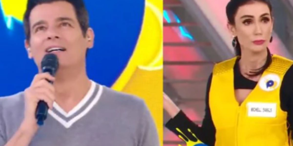 Michelle Barros fecha cara no programa de Portiolli ao ser repreendida pela produção e mal estar é exposto