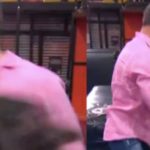 Repórter de Ana Maria, Fabrício Battaglini leva soco na cara ao vivo e parte pra cima do rapaz: "Violência" (Foto: Reprodução)